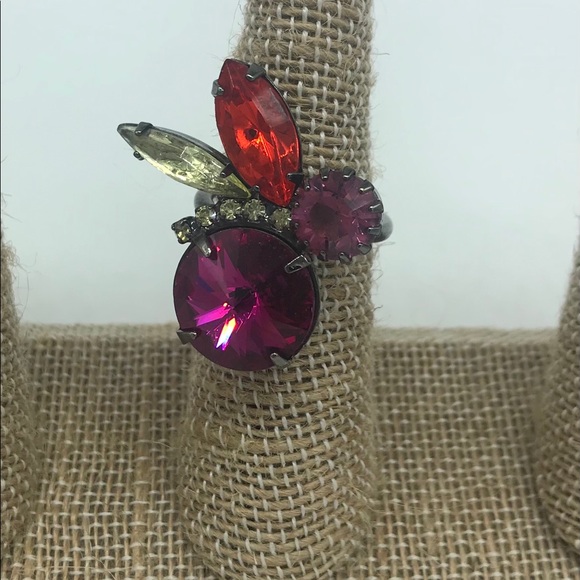 Joomi statement Ring Gun Metal Size 6.5 Stainless - Picture 2 of 7